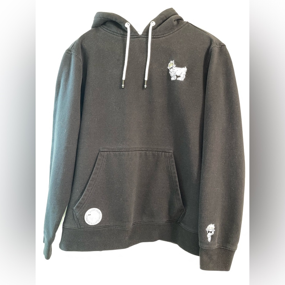 Goat Usa black with Logos • Hoodie • Mens • Size Lg